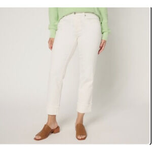 Liverpool Los Angeles Women's Jeans Marley Girlfriend White Size 12 32x26